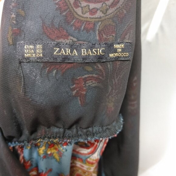 Zara paisley low back boho jumpsuit size XS - Picture 9 of 12
